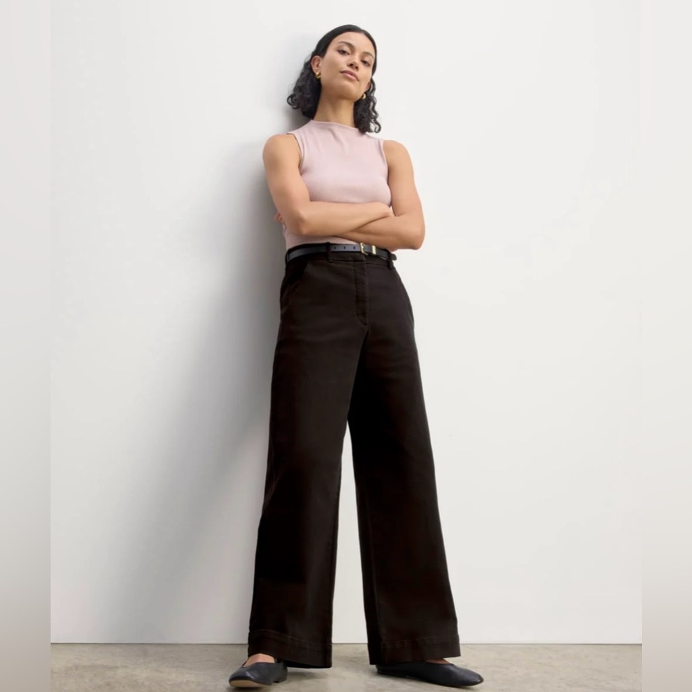 NWT Everlane Phoebe Trouser in black.